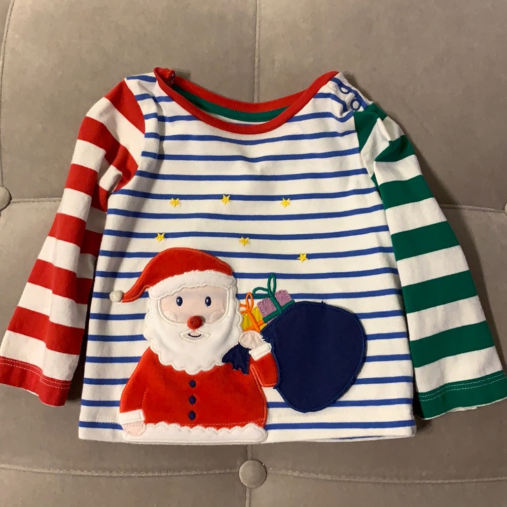 Mini Boden Festive Lift-the-Flap T-shirt, Size:12-18